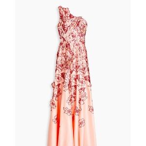 Stunning Marchesa Notte one shoulder gown.